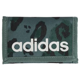 Portfel adidas Linear G JW8667 zielony one size - Portfele - miniaturka - grafika 1