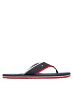 Klapki i japonki męskie - Tommy Hilfiger Japonki Tumble Beach Sandal FM0FM05710 Granatowy - miniaturka - grafika 1