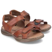 Sandały męskie - Sandały męskie Rieker 21461-24 BROWN R.46 - miniaturka - grafika 1