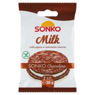Pieczywo chrupkie - Sonko Wafle jaglane w czekoladzie mlecznej 30 g (2 sztuki) - miniaturka - grafika 1