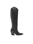 Kozaki damskie - Bronx Kowbojki 14176-E Czarny - miniaturka - grafika 1