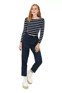 Krawaty i muchy męskie - Trendyol Granatowy niebieski krawat w szczegółowych spodniach bokser dziecko kobiety, Navy, 30 - miniaturka - grafika 1