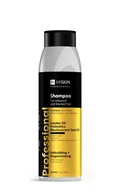 Szampony do włosów - HISKIN Professional, Szampon do włosów farbowanych i po zabiegach - odbudowująco-regenerujący, 400 ml - miniaturka - grafika 1