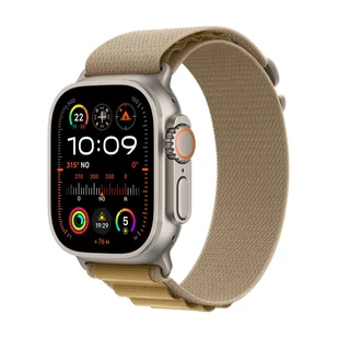 Apple Watch Ultra 2 GPS + Cellular 49mm Tytan Naturalny Alpine S Beżowy - Smartwatch - miniaturka - grafika 1