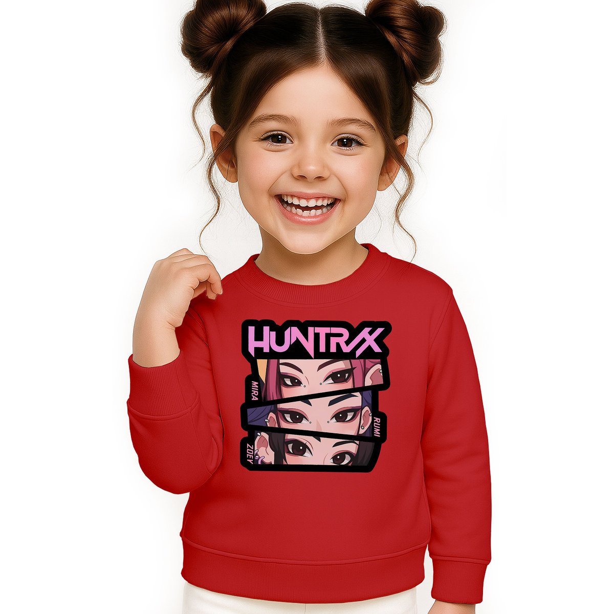 BLUZA DZIECIĘCA KPOP DEMON HUNTERS HUNTRIX 104 BAWEŁNIANA JAKOŚĆ