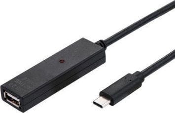 Kabel USB Value USB-A - USB-C 10 m Czarny