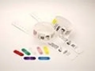Zebra Clips for use with QuickClip Wristbands Żółty - Etykiety do drukarek - miniaturka - grafika 1