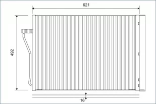 Chłodnica klimatyzacji VALEO 812879 64509109724 BMW - Chłodnice - miniaturka - grafika 1