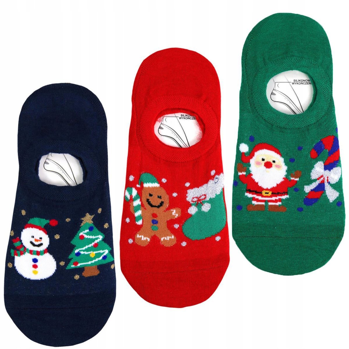 3 Pary Świąteczne STOPKI DAMSKIE MORAJ Prezent Na Święta r. 38-41