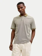 Koszulki męskie - Jack & Jones Polo Blualves 12274681 Zielony Regular Fit - miniaturka - grafika 1