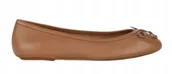 Baleriny - Geox Palmaria Baleriny Damskie Skórzane Brązowe 37 Jti - miniaturka - grafika 1