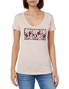 Pepe Jeans Damska koszulka Brandi, Różowy (Ash Rose), L - Koszulki i topy damskie - miniaturka - grafika 1