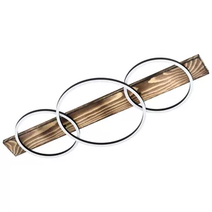 Eglo Boyal 99413 plafon lampa sufitowa 3x12W LED czarny/rustykalny brązowy - Lampy sufitowe - miniaturka - grafika 1