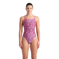 Stroje kąpielowe - Strój Kąpielowy Arena Pink Dahlia Swimsuit Lace - miniaturka - grafika 1