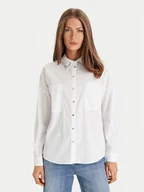 Koszule damskie - Morgan Koszula 252-CRISTO Biały Loose Fit - miniaturka - grafika 1