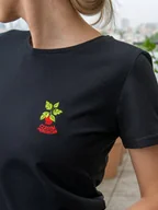 Koszulki i topy damskie - Koszulka damska, Nadwyraz.com, CZASEM PRZESADZAM, czarna, XL - miniaturka - grafika 1
