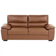 Sofy i kanapy - Sofa 3-osobowa ekoskóra złoty brąz VOGAR - miniaturka - grafika 1