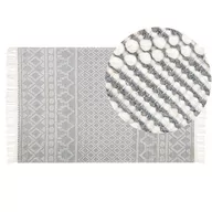 Dywany - Dywan wełniany ze wzorem geometrycznym 160x230 cm beżowo-szary SOLHAN - miniaturka - grafika 1