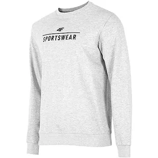 4F Męska bluza H4Z22-blm350, szara (Cold Light Grey Melange), S, szary (Cold Light Grey Melange) - Bluzy męskie - miniaturka - grafika 1