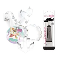 Formy do ciast - 4 foremki do ciastek w kształcie syreny + czarny długopis - miniaturka - grafika 1