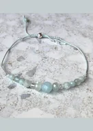 Bransoletki - Turkusowa bransoletka na nici Laguna - miniaturka - grafika 1