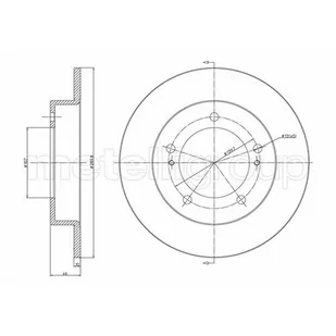 METELLI Tarcza hamulcowa 23-0221 - Szczęki hamulcowe - miniaturka - grafika 1