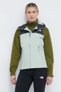 Kurtki damskie - The North Face kurtka outdoorowa Stratos kolor zielony - grafika 1