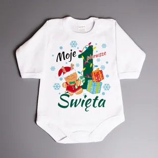 Moje pierwsze święta, ciastek - body niemowlęce - Body - miniaturka - grafika 1