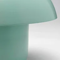 Lampy stojące - Lampa stołowa KARE Mushroom, zielony, stal, wysokość 27 cm - miniaturka - grafika 1