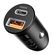 Ładowarki samochodowe - Proove ładowarka samochodowa Tiny Power Pro 65W USB-C + USB-A czarna - miniaturka - grafika 1