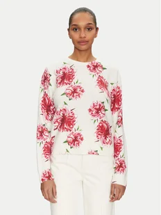 Morgan Sweter 251-MFLOWER Écru Regular Fit - Swetry damskie - miniaturka - grafika 1