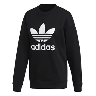 Bluzy damskie - Bluza damska Adidas Originals Trefoil czarna - FM3272 - F14A - grafika 1