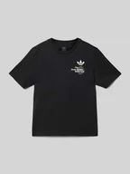 Koszulki dla chłopców - T-shirt z nadrukiem z logo - miniaturka - grafika 1