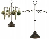 Biżuteria - akcesoria - STOJAK NA BIŻUTERIĘ CZARNY DUŻY ekspozytor wieszak na naszyjniki - miniaturka - grafika 1