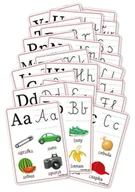 Materiały pomocnicze dla uczniów - Plansze edukacyjne A5 - Alfabet 23 karty - miniaturka - grafika 1