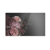 Deski do krojenia - Szklana deska kuchenna HOMEPRINT Bukiet róż na czarnym tle 60x52 cm - miniaturka - grafika 1