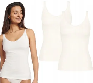 Bluzki Podkoszulki Koszulki damskie SLOGGI GO Shirt 01 2 SZTUKI BIAŁE XL - Koszulki i topy damskie - miniaturka - grafika 1