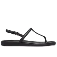 Sandały damskie - Sandały Crocs Miami Thong Flip 209793-001 - czarne - miniaturka - grafika 1