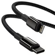 Kable komputerowe i do monitorów - BASEUS BASEUS DATA PD20W KABEL USB-C DO LIGHTNING 2M CZARNY 17060 - miniaturka - grafika 1