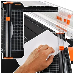 GILOTYNA DO CIĘCIA PAPIERU A4 OBCINARKA PRECYZYJNA RĘCZNA MOCNA BIUROWA - Gilotyny i trymery - miniaturka - grafika 1