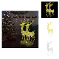 Ozdoby bożonarodzeniowe - vidaXL XXL Renifer dekoracja świąteczna akryl 250 LED 2 szt. 180 cm - Oświetlenie świąteczne - miniaturka - grafika 1
