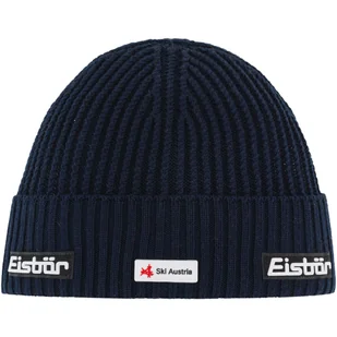 Czapka z wełną merino Eisbar Nordic MÜ SKA 024 granatowy - Czapki damskie - miniaturka - grafika 1