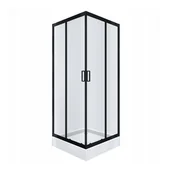 Kabiny prysznicowe - Kabina prysznicowa NAMELESS Durasan 90x90 czarny mat kwadratowa z brodzikiem 1szt. - miniaturka - grafika 1