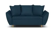 Sofy i kanapy - Sofa kanapa 2 os z funkcją spania ALI granatowa - miniaturka - grafika 1