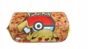 Piórnik POKEMON młodzieżowy Szkolny Przedszkolny dwukomorowy - Żółty 4 - Piórniki - miniaturka - grafika 1