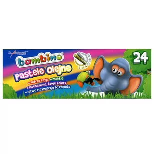 Bambino Pastele olejne 24 sztuki ST.MAJEWSKI - Przybory szkolne - miniaturka - grafika 2