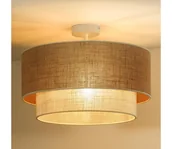 Lampy sufitowe - Duolla - Żyrandol natynkowy YUTE BOHO 1xE27/15W/230V śr. 45 cm brązowy/kremowy - miniaturka - grafika 1