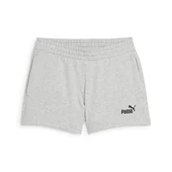 Spodenki damskie - PUMA ESS małe nr 1 logo 10 cm szorty TR jasnoszary wrzosowy - miniaturka - grafika 1