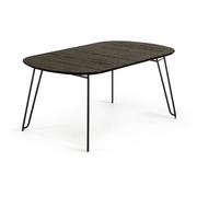 Stoły - Czarny stół rozkładany Kave Home Norfort, 140 x 90 cm - miniaturka - grafika 1