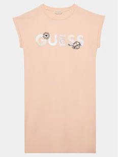 Marciano Guess Sukienka codzienna J4GK14 KAE23 Koralowy Regular Fit - Sukienki i spódniczki dla dziewczynek - miniaturka - grafika 1